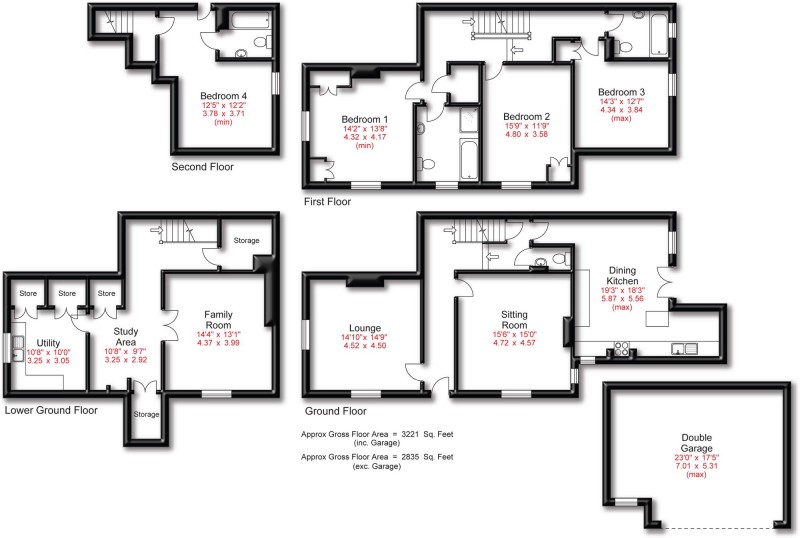 Floorplan for Richmond Road, Bowdon, WA14