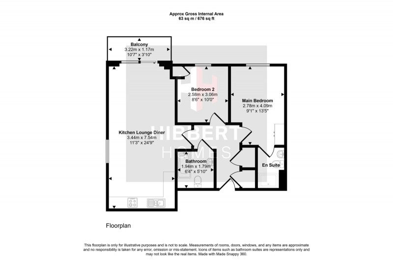 Floorplan for Sheen Gardens, Manchester, M22