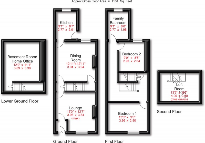 Floorplan for Dundonald Street, Stockport, SK2